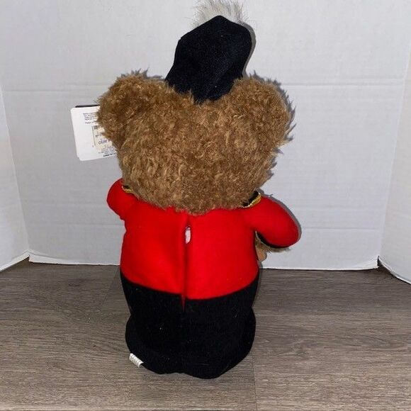 Vintage Gibson Greetings 1996 Musical Stuffed Plush Christmas Drummer Boy Bear - Picture 3 of 6